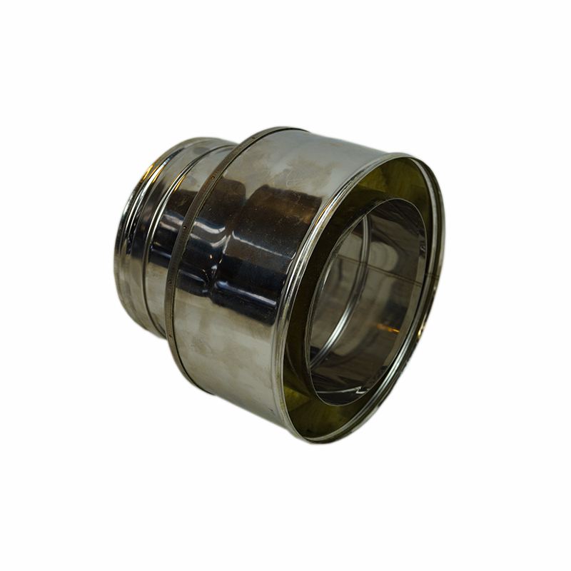 Dubbelwandig rookkanaal RVS, diameter Ø130-180 plug