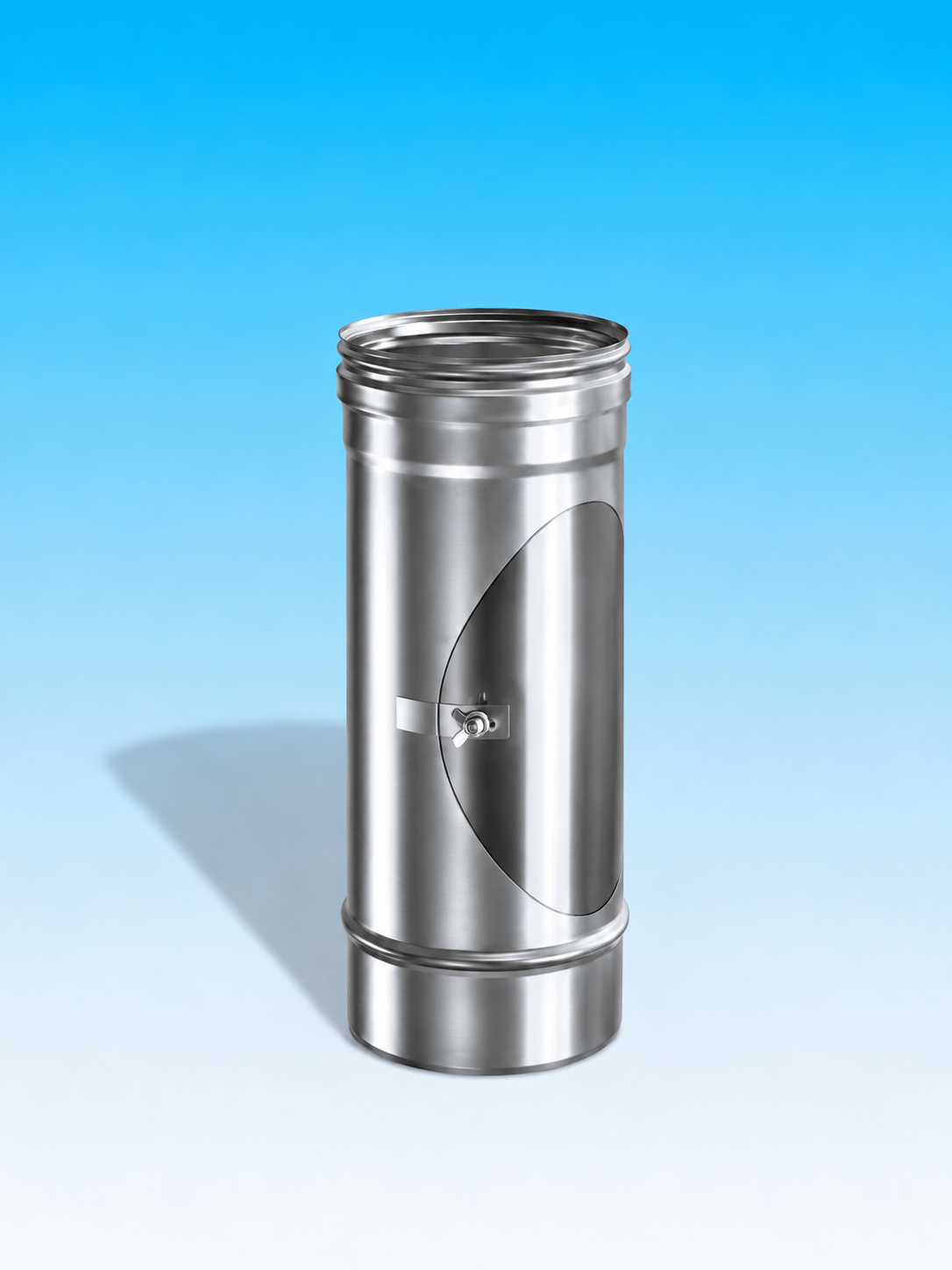 Concentrisch rookkanaal INOX, diameter Ø130-200, inspectie element