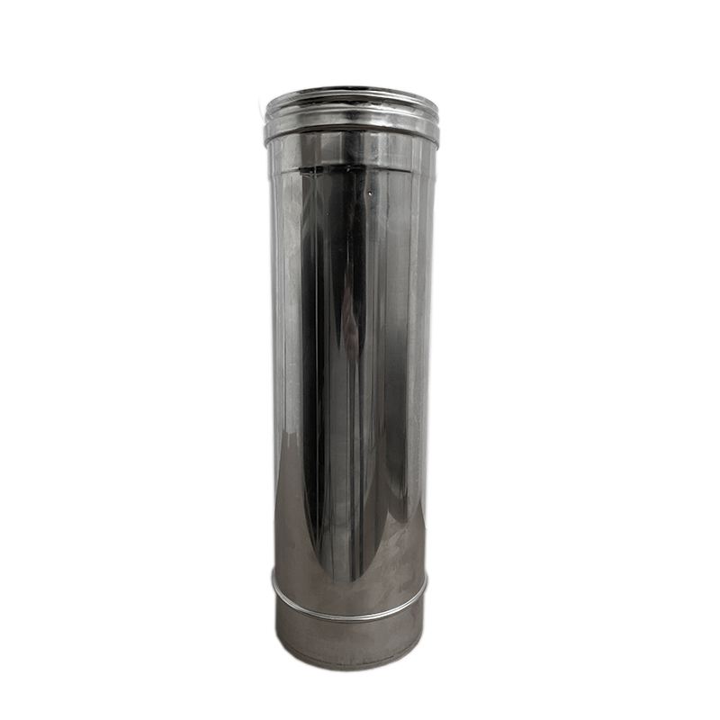 Concentrisch rookkanaal RVS, diameter Ø130-200, 500mm pijp