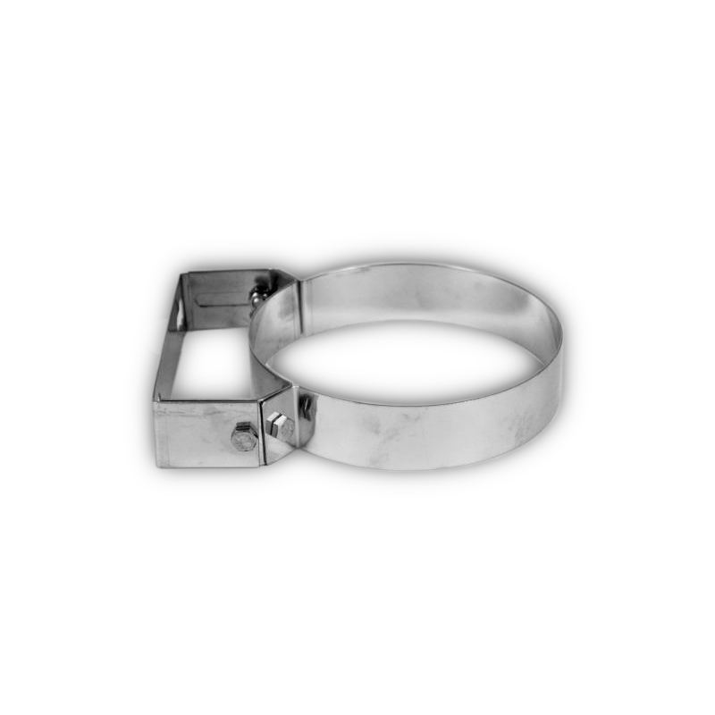 Verstelbare muurbeugel INOX Ø130mm (50-90mm)