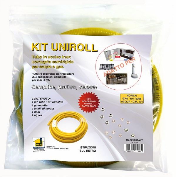 Gas-waterleiding set, ½”