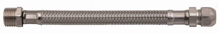 Flexibele waterleiding knelverbinding, ½”- ½”, 30cm