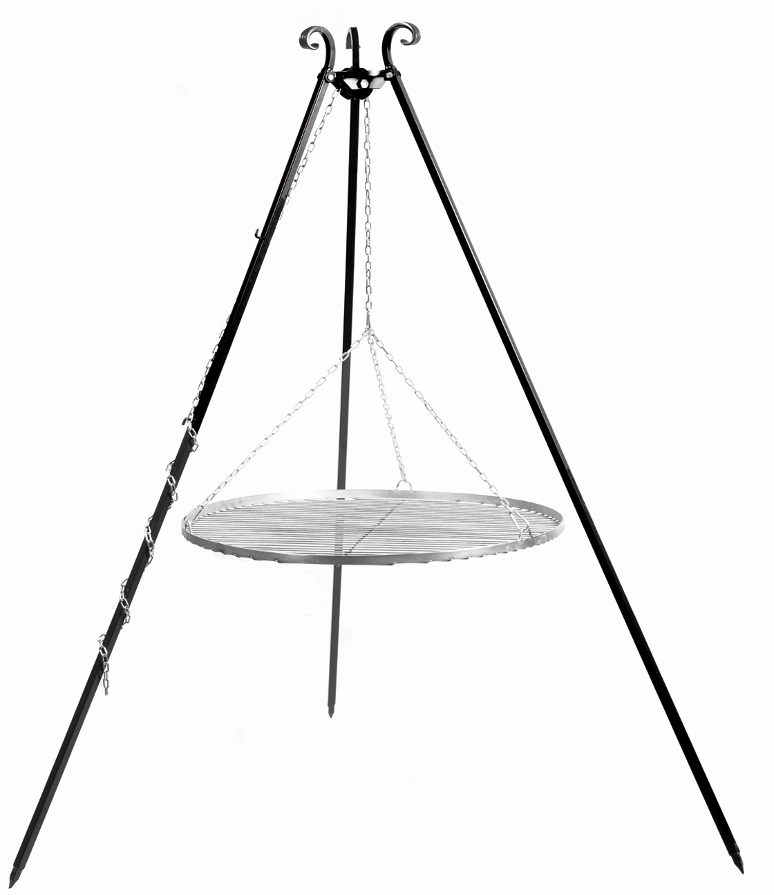 CookKing Driepoot 180cm met RVS Grillrooster Ø 60cm ...