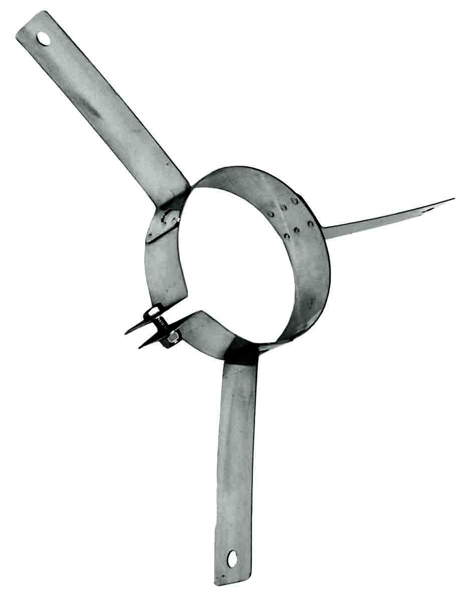 Rookkanaal RVS, Multifunctionele / tuidraadbeugel, diameter Ø180