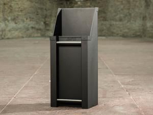 Pellet voorraad bak met handgrepen