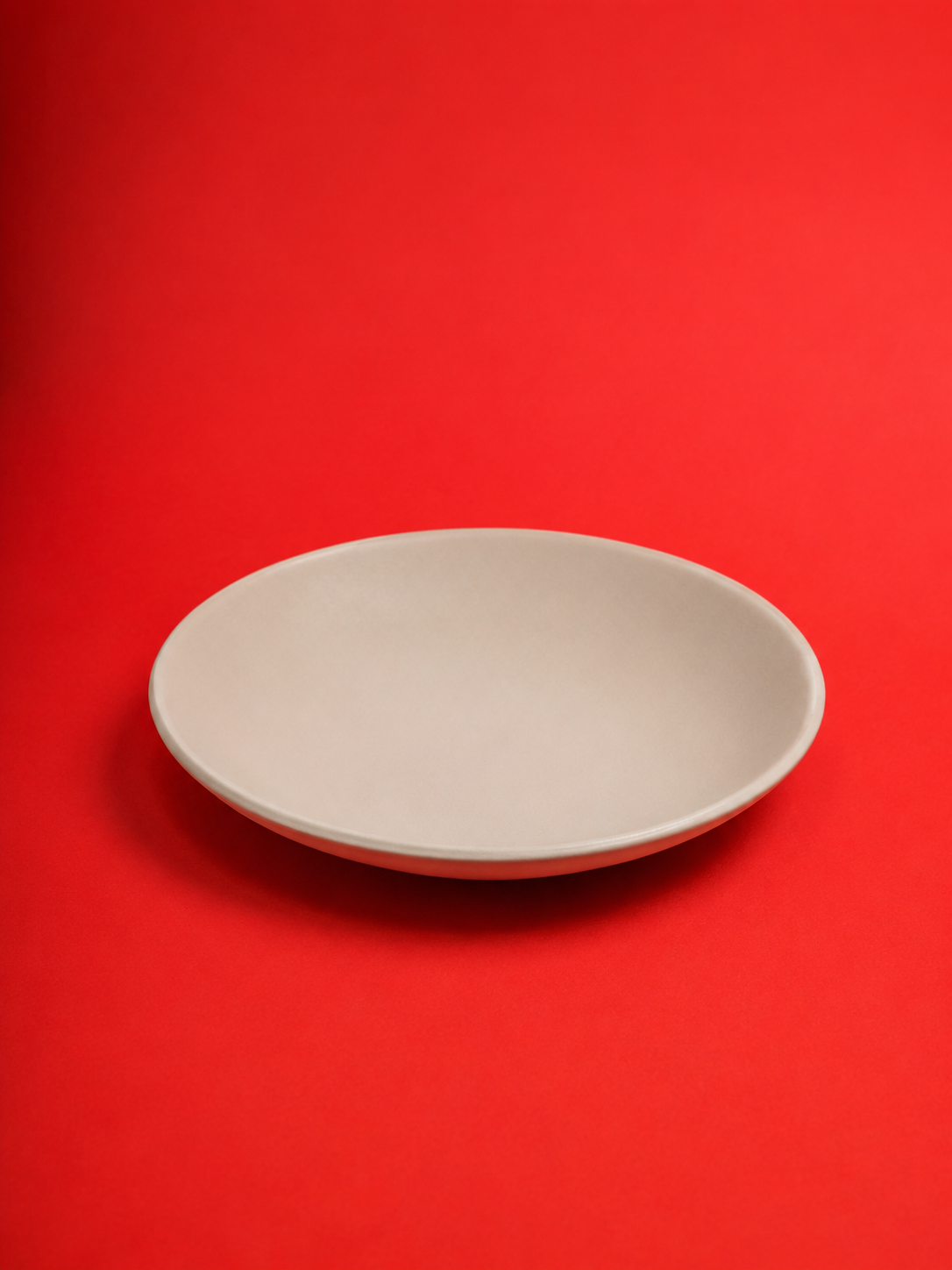 Dessertbord van biscuit steengoed - 20 cm