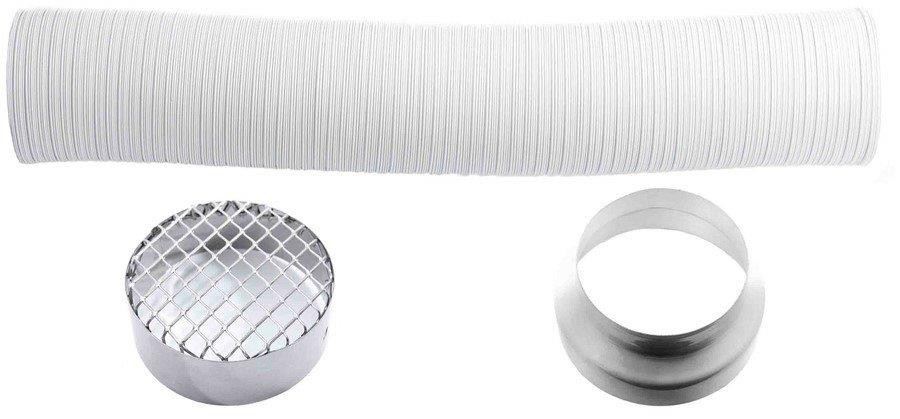 Aanzuigset, Ø50mm. Lengte tot 1,5 meter.