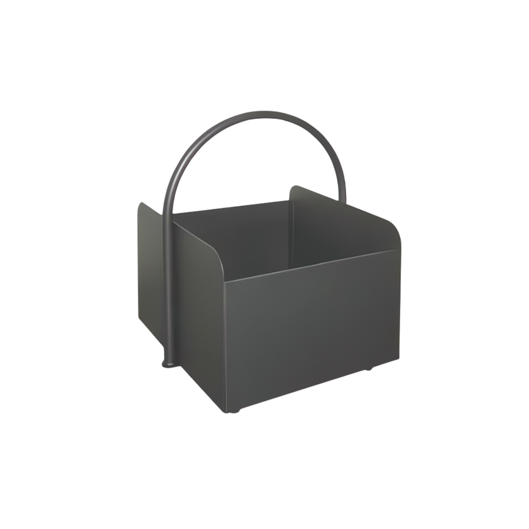 Houtrek antraciet staal 41x30x49cm