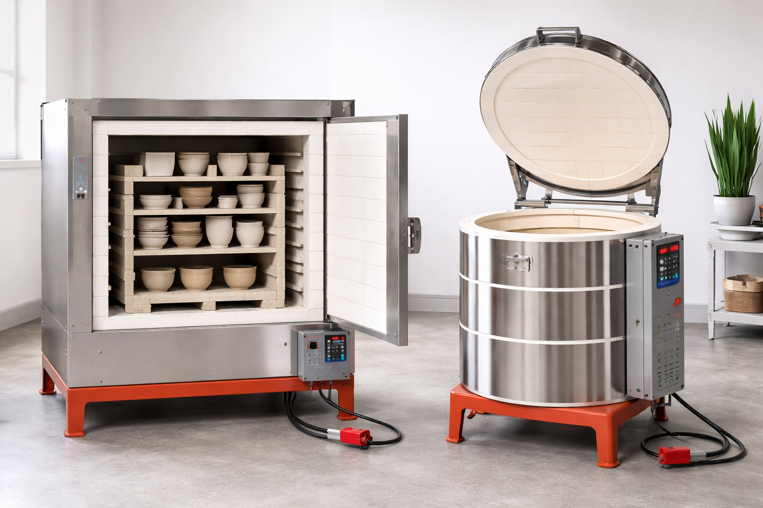 Wat is het verschil tussen een bovenlader of voorlader keramiekoven en wanneer kies ik welke?