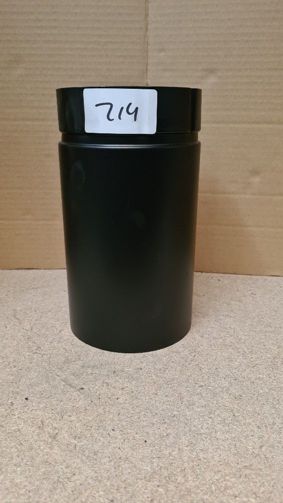 Enkelwandig rvs 140 250mm (zwart MBM).