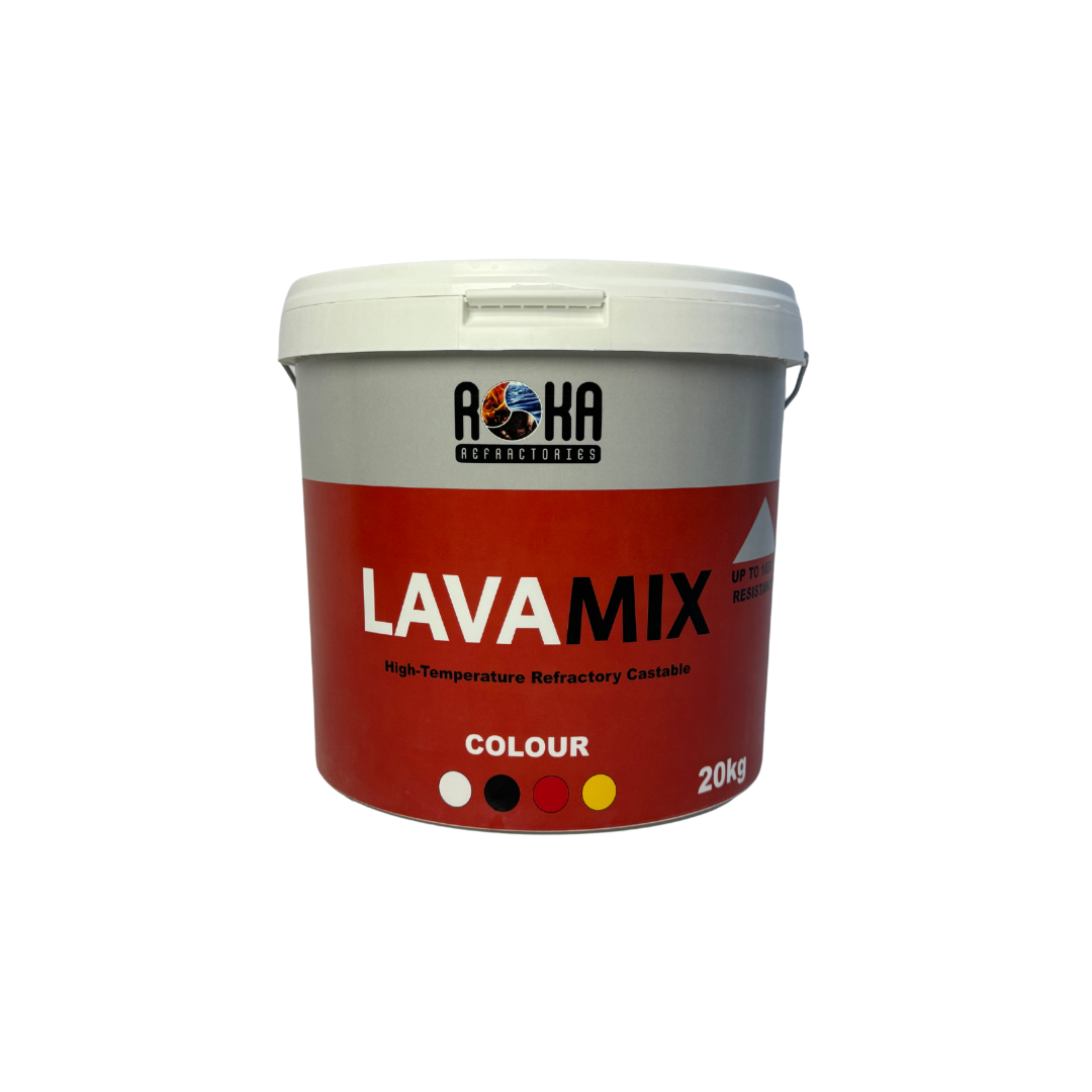 Lavamix vuurvaste beton 1650° (20kg emmer) donkergrijs