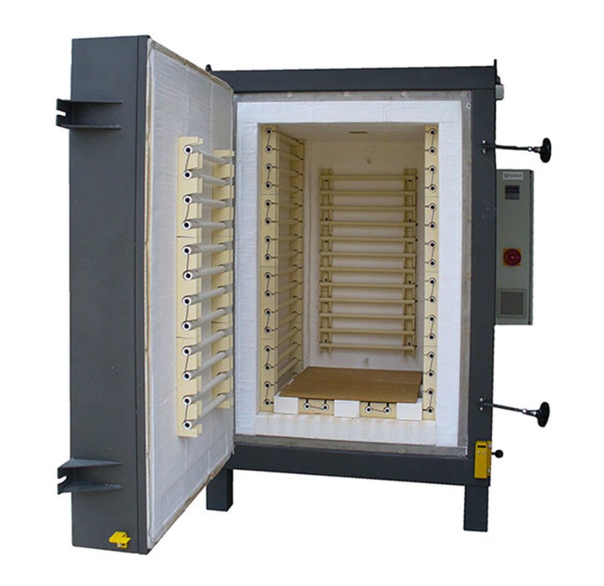 Professionele keramiek oven 1000L, voorlader, 1100°C / 1300°C, 400V