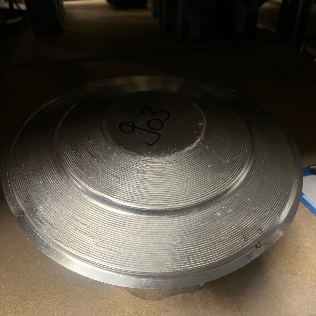 Enkelwandig rvs trekkende regenkap ø140mm.