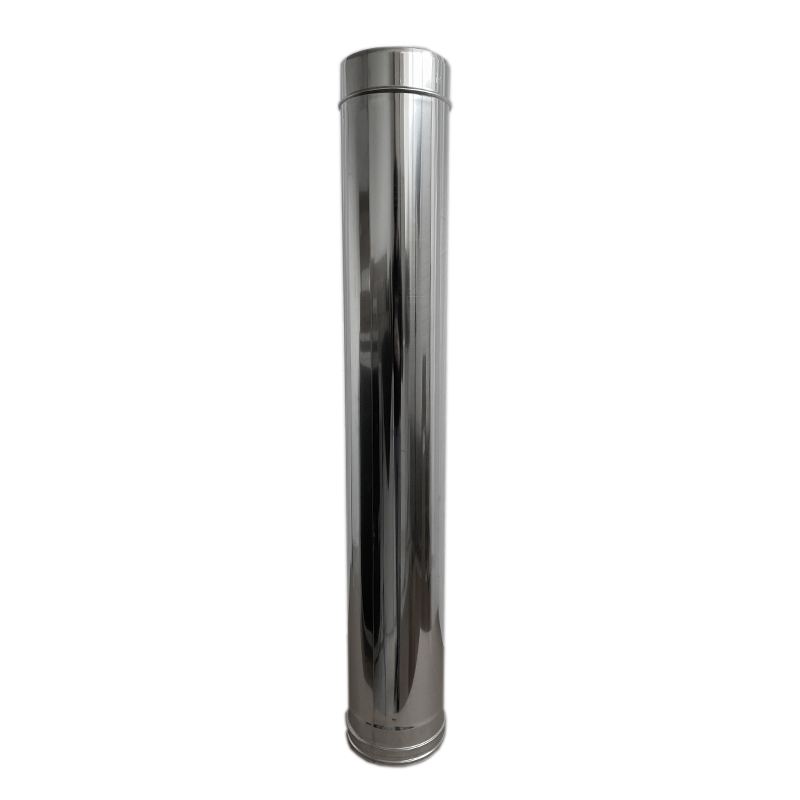 Concentrisch rookkanaal RVS, diameter Ø130-200, 1000mm pijp