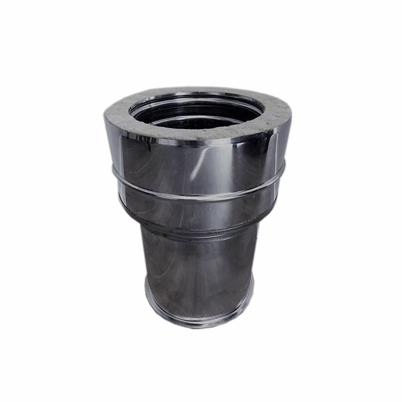 Dubbelwandig rookkanaal RVS, diameter Ø160/210, aansluitstuk dubbelwandig – nisbus