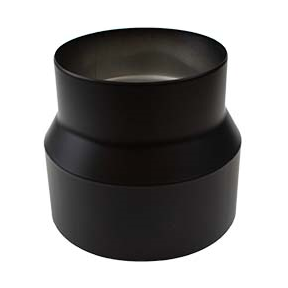 Verloop enkelwandig RVS 316L 149/180 zwart