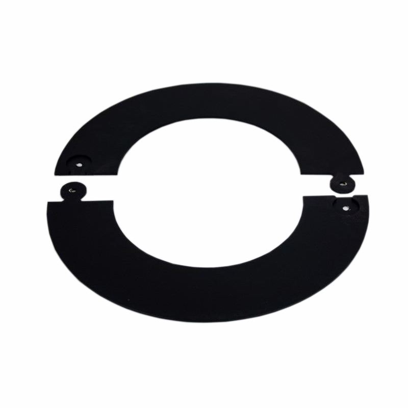 Rozet zwart deelbaar, diameter Ø130