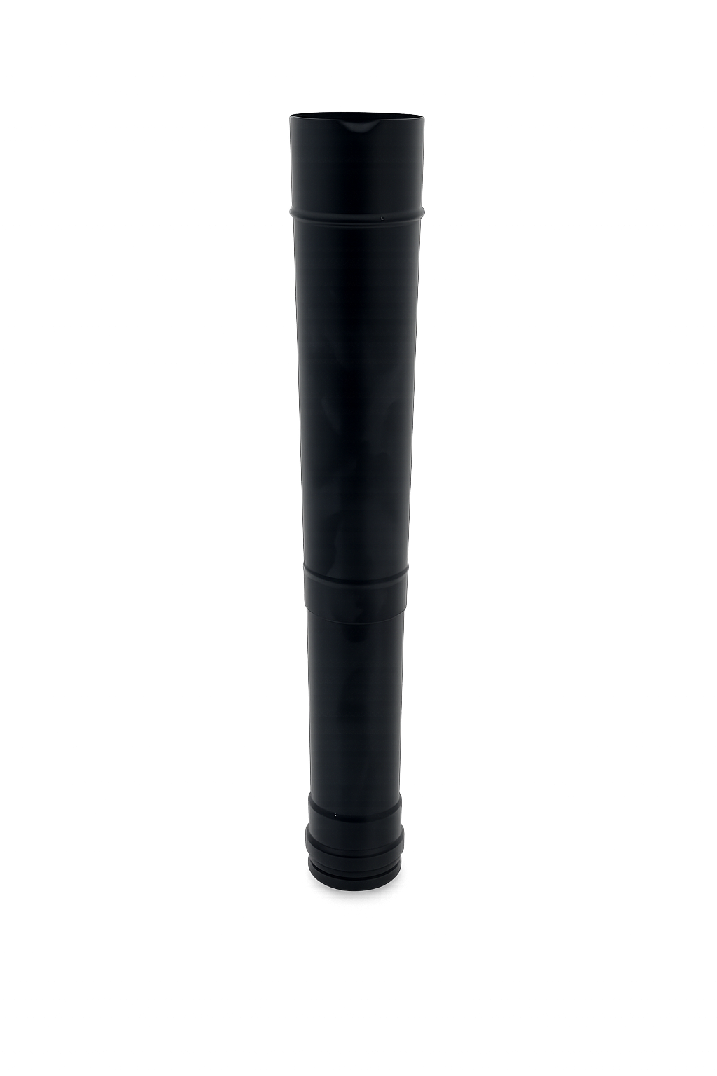 Pelletkachel rookkanaal zwart, telescoopelement 300mm, diameter Ø80mm.