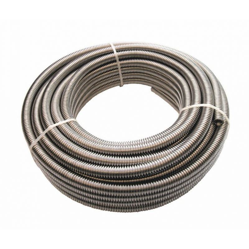 Waterleiding RVS geribbelde slang, 1” duim 10 meter