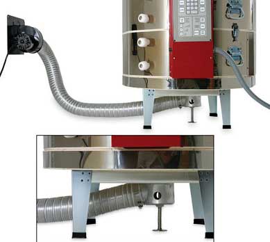 Afzuiging keramiekoven