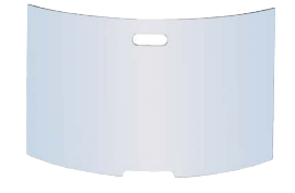 Haardscherm Glas 76*16,3*50cm