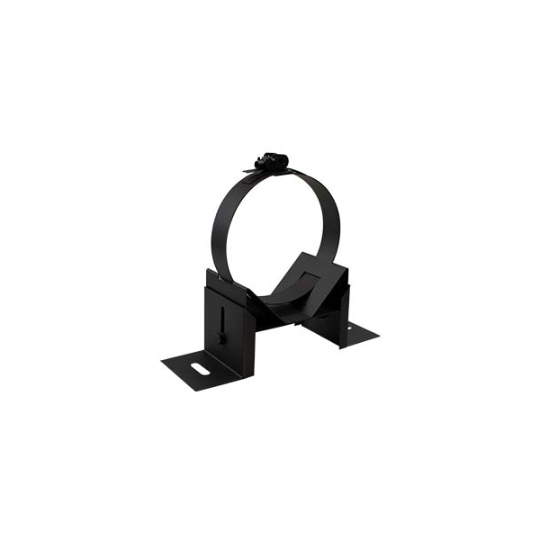 Kachelpijp antraciet RVS Premium Ø125mm muurbeugel