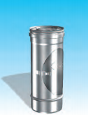 Concentrisch rookkanaal RVS, diameter Ø130-200, inspectie element