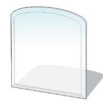 Vloerplaat 1200x1000mm glas 8mm