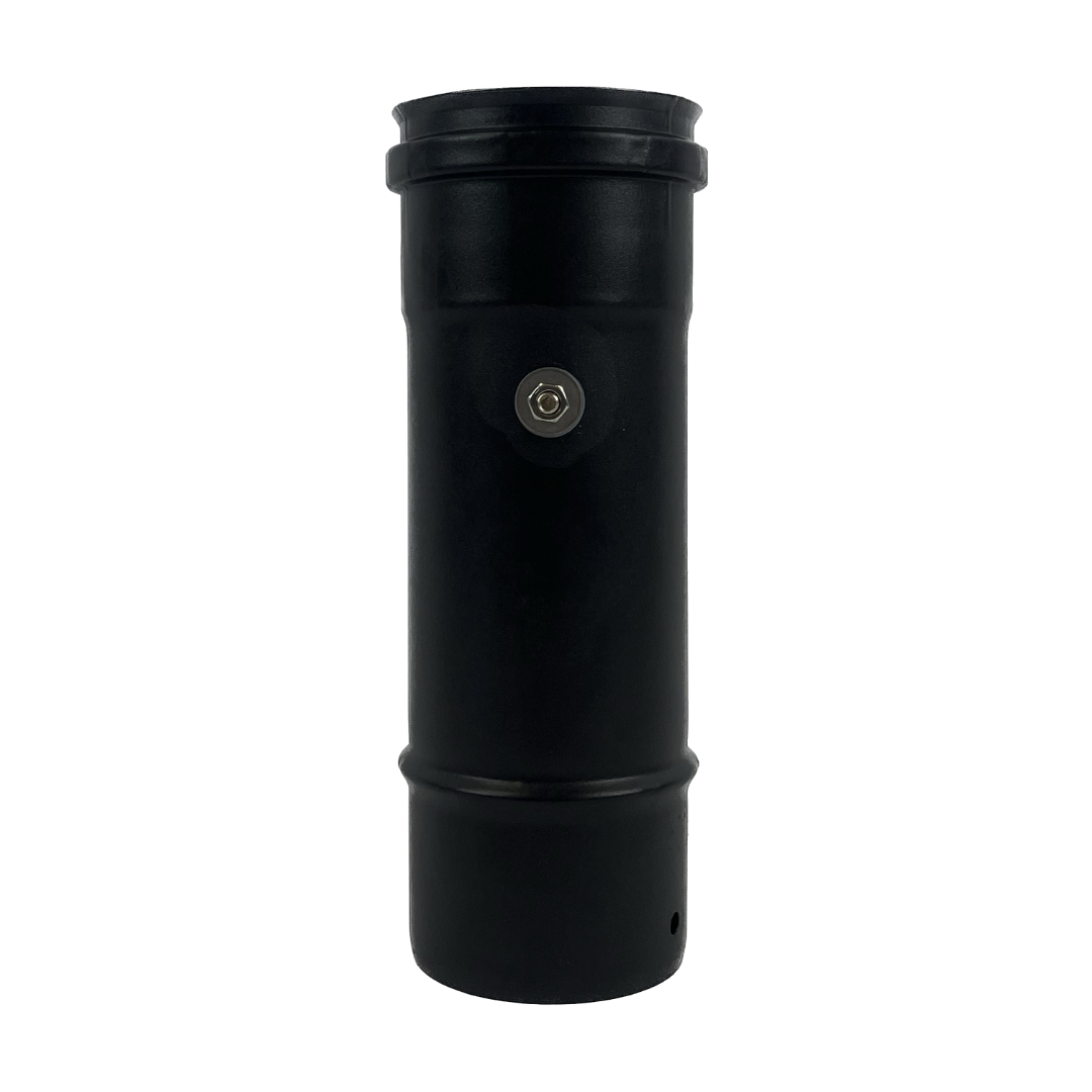 Pelletkachel rookkanaal zwart, temperatuursensor pijp 250mm, diameter Ø100mm