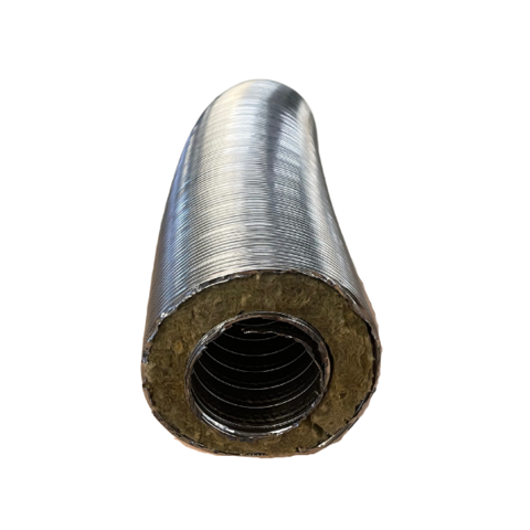 Geïsoleerd flexibel rookkanaal, diameter Ø100-155, 1000MM PIJP