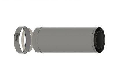 Dru Concentrische Pijp galva-RVS Ø150/100 1000mm