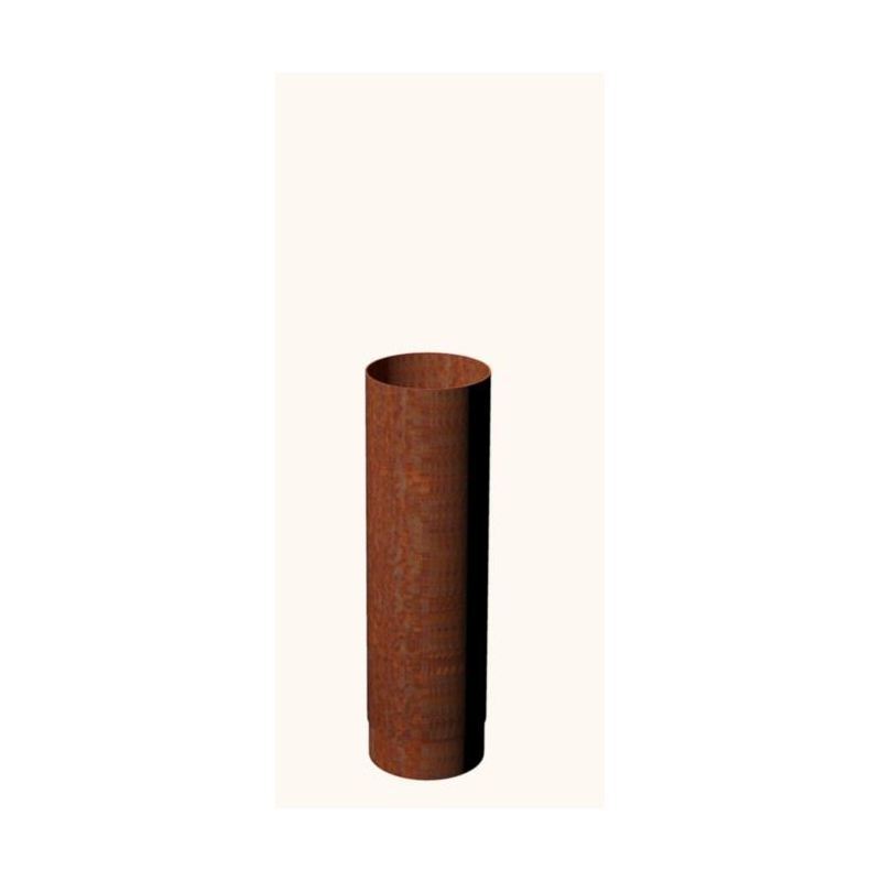 Kachelpijp Cortenstaal, diameter Ø140, 250mm pijp