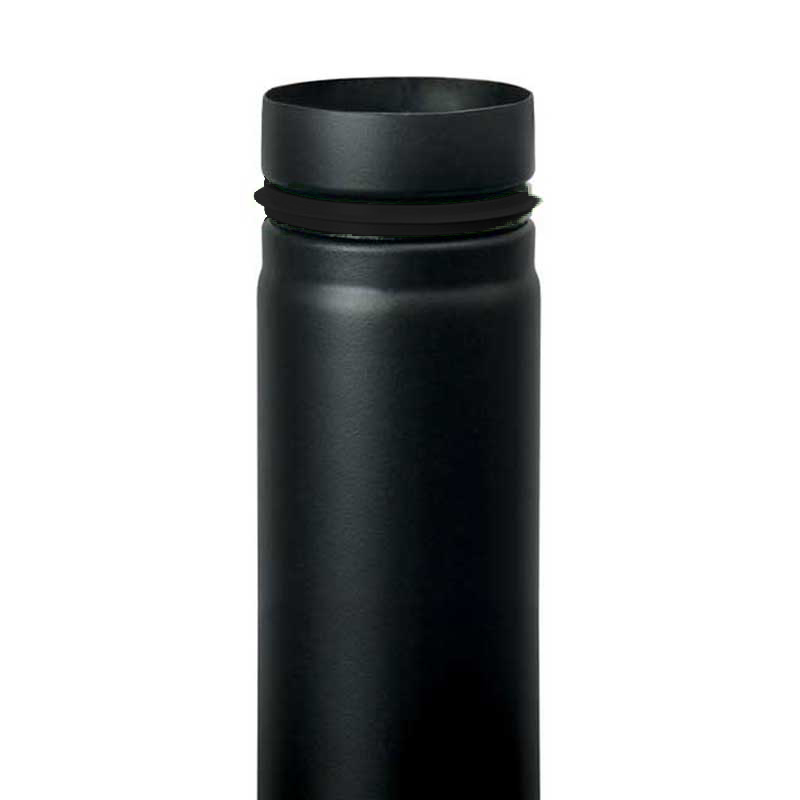 Geëmailleerde stalen bekers | Grijs en zwart | Olympia 310ml | 90(H) x Geëmailleerde stalen bekers | Grijs en zwart | Olympia 310ml | 90(H) x
