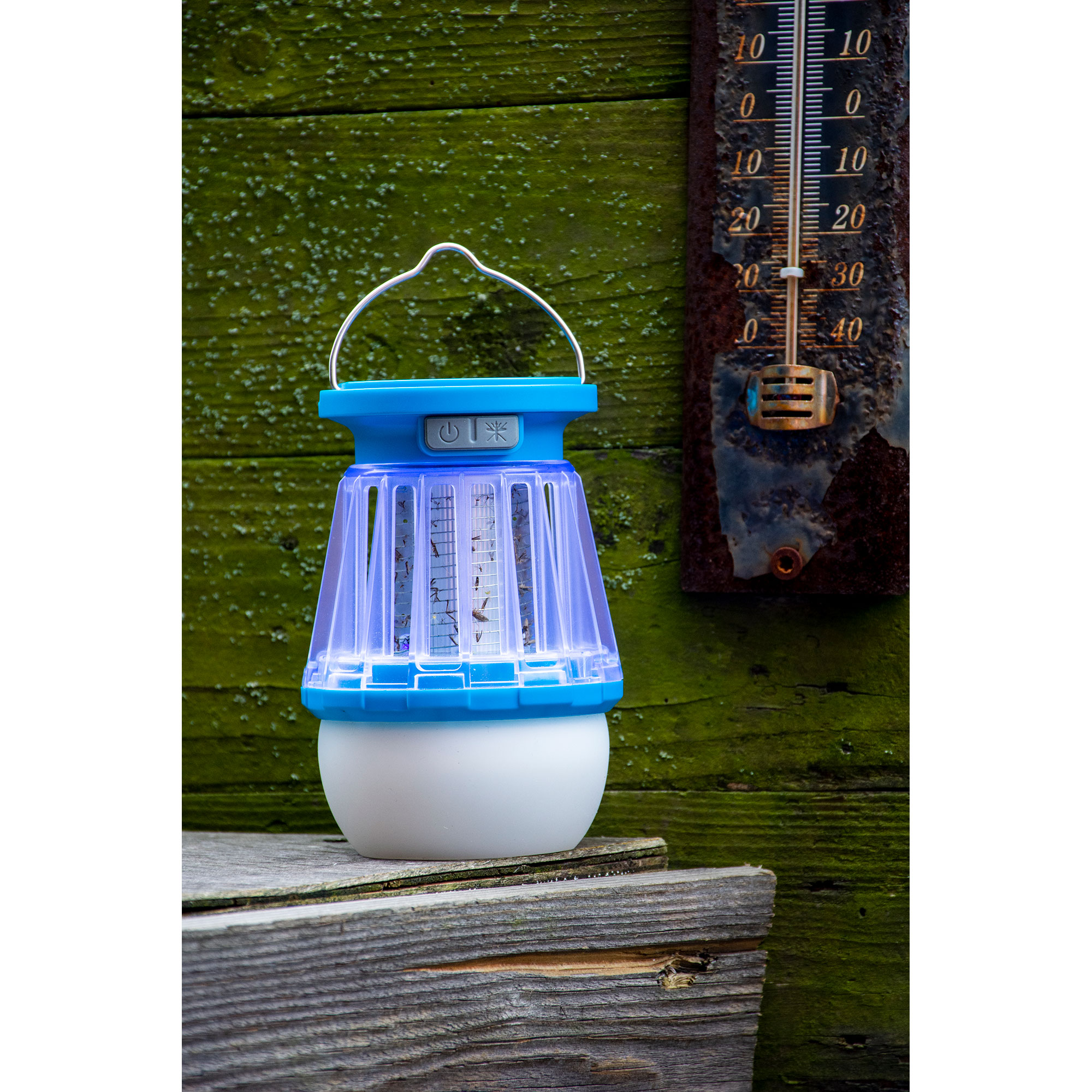 Rubytec Buzz USB Solar Lantern & Mosquito Catcher blue