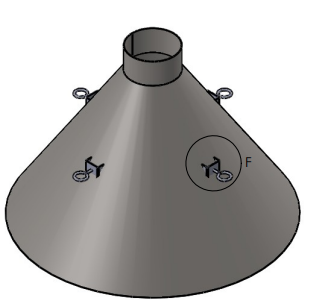 Rookkap rond Ø1000mm