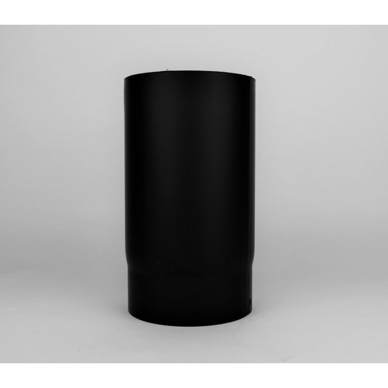 Kachelpijp dikwandig staal, diameter Ø125, 333mm pijp