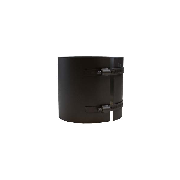 Kachelpijp antraciet RVS Premium Ø125mm klemband voor schuifpijp